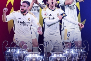 仅剩一人在皇马！历史上仅克罗斯、卡瓦哈尔、魔笛和纳乔6夺欧冠